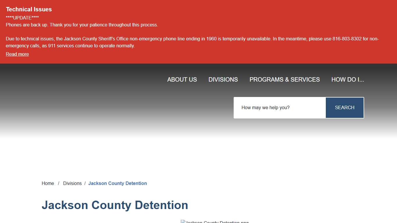 Jackson County Detention - Jackson County Sheriff, MO